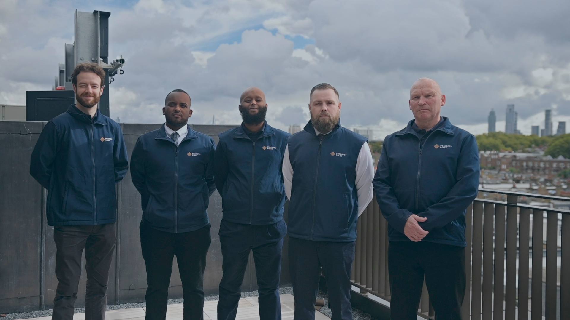 The security team briefed and on position for an event